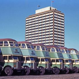 York Street North bus parking area, 1968 