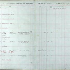 Assessment Book - Unimproved Capital Value - Flinders Ward, 1924