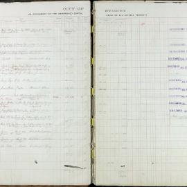 Assessment Book - Unimproved Capital Value - Belmore Ward, 1913