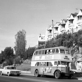 Bus in The Crescent near Wigram Road Forest Lodge, 1972