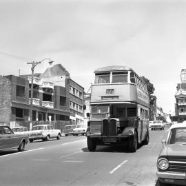 Route 324 bus, Bayswater Road Rushcutters Bay, 1970