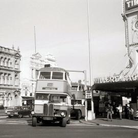 Bus in Oxford Street at Taylor Square, 1971