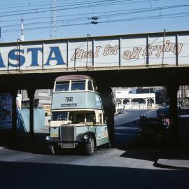 Passing under the Darling Harbour Goods Line, Ultimo Road Haymarket, 1972