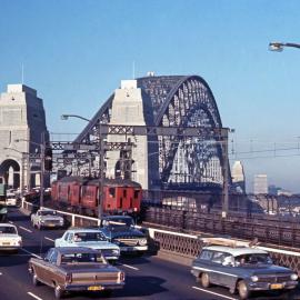 Sydney Harbour Bridge, northern approach, 1969