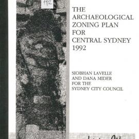 Archaeological zoning plan - Central Sydney - Sydney (Central Sydney 1992)