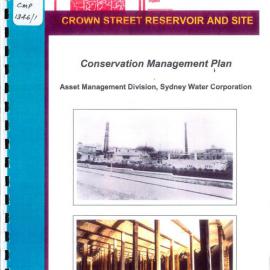 Conservation management plan - Crown Street Reservoir - 224A Riley Street Surry Hills