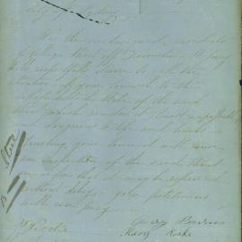 Petition - Request for repairs to College St off Devonshire Street, Surry Hills, 1869