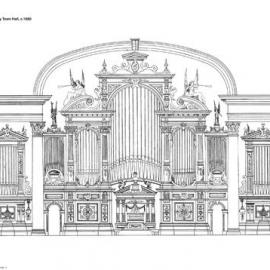 Colour our City - Great Organ Town Hall, circa 1880