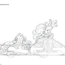 Colour our City - Waratah Spring Festival Council float design, 1956