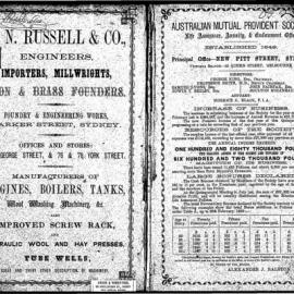 Sands Sydney, Suburban and Country Commercial Directory, 1870