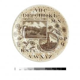  Alphabet plate, circa 1890