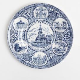 Souvenir plate - Old Sydney, 1974