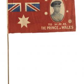 Hand flag - Prince of Wales visit to Sydney, 1920