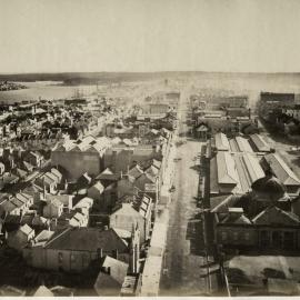 Panorama - North north west from Sydney Town Hall clocktower along York Street Sydney, circa 1873