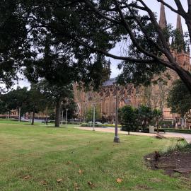 St Marys Cathedral, College Street Sydney during Covid-19 pandemic, 2020