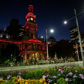 Light Up the Dawn, Sydney Town Hall Anzac Day Commemoration during Covid-19 pandemic, 2020