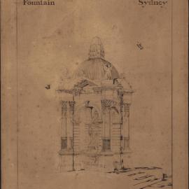 Plan - Frazer Fountain, St Mary's Road Sydney, 1881