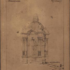 Plan - Frazer Memorial Fountain, Art Gallery Road Sydney, 1881