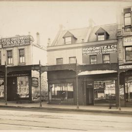 Print - Commercial buildings in George Street Haymarket, circa 1909-1911