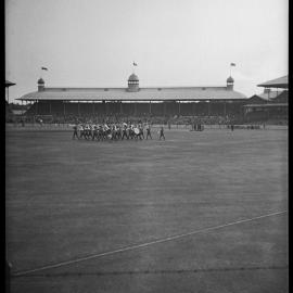 Marching band, Sydney Cricket Ground, Driver Avenue Moore Park, 1936