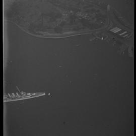 Aerial view of Bennelong Point, Sydney, 1936