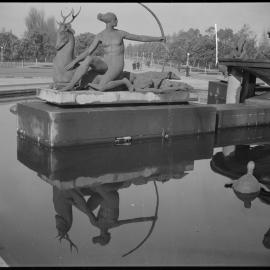 Archibald Fountain, Hyde Park, Elizabeth Street Sydney, 1939