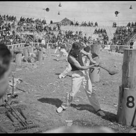 Wood chopping, Royal Easter Show, Driver Avenue Moore Park, 1939