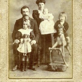 Russell family portrait, Tasma Studios King Street Newtown, circa 1896-1900
