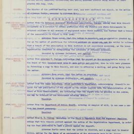 Minutes of Council, Aug 1918 [Newtown Municipal Council]