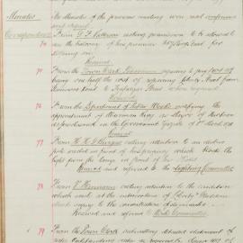 Minutes of Council, Mar 1911 [Newtown Municipal Council]