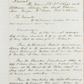 Minutes of Council, Oct 1893 [Newtown Municipal Council]