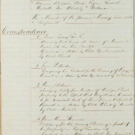 Minutes of Council, Aug 1879 [Newtown Municipal Council]