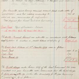 Minutes of the Finance Committee, 1915 [Newtown Municipal Council]