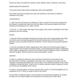 Transcript, Minutes of Council, May 1872 [Newtown Municipal Council]