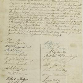 Petition - Request for offensive nuisances to be removed from the city centre, Sydney, 1844