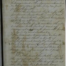 Petition - Suggestion for site of the proposed Town Hall, Haymarket, 1869