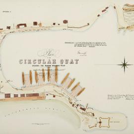 Map - Circular Quay including the Harbour Steamer Wharf, Appendix A, circa 1873