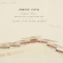 Map - Sydney Cove proposed modifications, Sydney, circa 1874