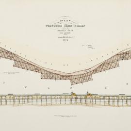 Map - Proposed design for the Iron Wharf, Circular Quay, circa 1874