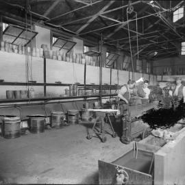 Coin casting workshop, buildings to the rear of The Mint, Macquarie Street Sydney, no date