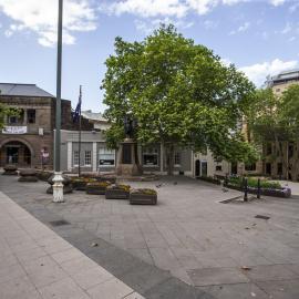 Empty streets during Covid-19 lockdown, Union Square Pyrmont, 2021