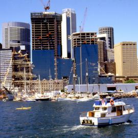 Tall ships, Australia Day celebrations, Darling Harbour Sydney, 1988