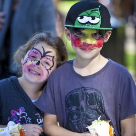 Kids with facepaint at NAIDOC in the City, Hyde Park, 2013