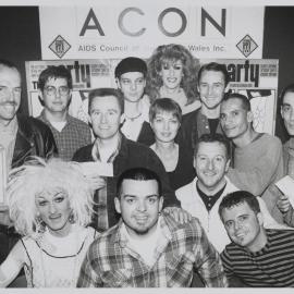AIDS Council of NSW (ACON) Hand in Hand Party Team at Lizard Lounge, Oxford Street Darlinghurst, 1995