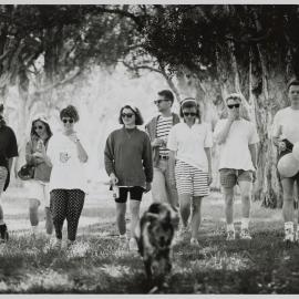 HIV caregivers participate in Centennial Park sponsored walk, 1991