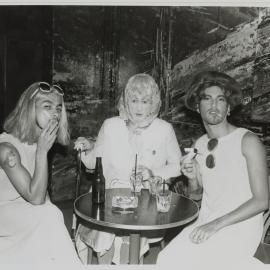 Aunty Maude and friends at ACT UP's Queer Benefit Party, 1992