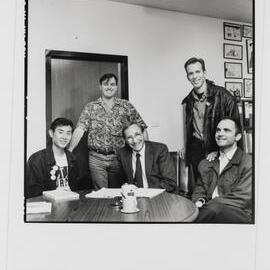 ACT UP team with Peter Baume, 1991