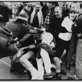 ACT UP demonstration outside the US Consulate, Sydney, 1990