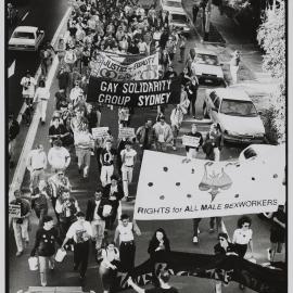 Anti-violence march along King Street Newtown, 1991