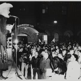 Rally against violence against queer people, Darlinghurst, 1990